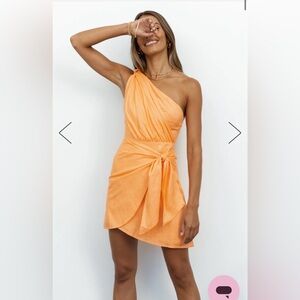 Hello Molly Tangerine Dress